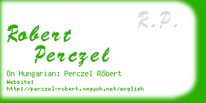 robert perczel business card